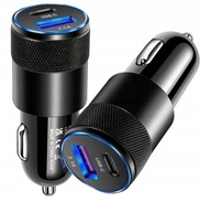 ŁADOWARKA SAMOCHODOWA USB 66W Quick Charge3.0 USB typu C SZYBKIE ŁADOWANIE
