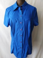 Bluzka chabrowa,bawełniana z krótkimi rękawami