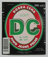 ETYKIETA PIWO JASNE PEŁNE LIGHT DC DOBRA CENA BROWAR CHEŁM POKRÓWKA