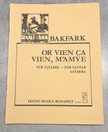BAKFARK - Editio Musica Budapest -zestaw 8 zeszytów z nutami