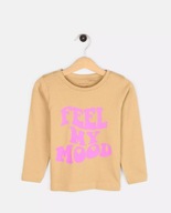 BAWEŁNIANA CIENKA KOSZULKA BLUZKA DŁUGI RĘKAW Z NAPISEM T-SHIRT 110 5 LAT