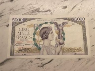 Francja - 5000 franków - 1939 - rzadki