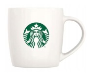 ORYGINALNY KUBEK Z LOGO BIAŁA CERAMIKA KULTOWY KUBEK NOWY W KARTONIE 370 ml