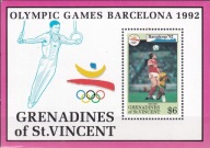 St Vincent 1992 ** cena 6,50 zł kat.6€ - sport, IO Barcelona