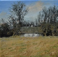 Stary domek" obraz olejny na płótnie 30x30cm , oryginał Garncarek Al,,,