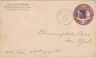 Całość pocztowa wysłana w 1894r. na terenie USA