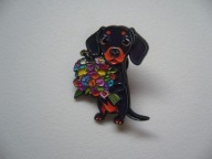 PIN PRZYPINKA BROSZKA PIES JAMNIK