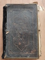 Modlitewnik 1896 r. Śniady k. Grodzisk Wlkp wym. 12x18 cm oprawka skóra wyt