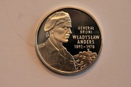10 złotych z 2001 r - Generał Władysław Anders