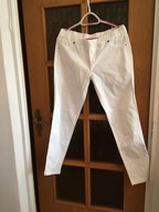SPODNIE BIAŁE SAVIDA XL (42) DŁUGIE BAWEŁNA GUMA