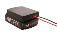 Adapter z PRZEŁĄCZNIKIEM do baterii BOSCH 18V - GRUBE PRZEWODY 1,5mm²