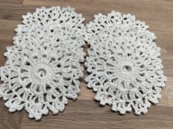 Serwetka szydełkowa serwetki rękodzieło podkładki śr14 mała biała