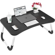 SKŁADANY STOLIK POD LAPTOPA KOMPUTER TABLET PODSTAWKA DO ŁÓŻKA DREWNIANY