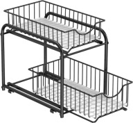 Organizer do szafek, 2-poziomowy organizer do przechowywania pod zlewem