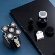 GOLARKA ELEKTRYCZNA MĘSKA DO BRODY WŁOSÓW GŁOWY TRYMER CZARNY LK-5300 5W1