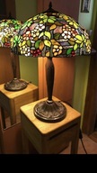 Lampa stojąca witrażowa w stylu Tiffany. Zielona Kwiaty 63wys 47szer Ładna