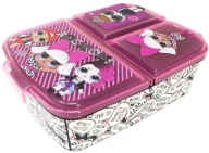 LOL SURPRISE ŚNIADANIÓWKA LUCHBOX PUDEŁKO POJEMNIK NA ŚNIADANIE Z KOMORAMI