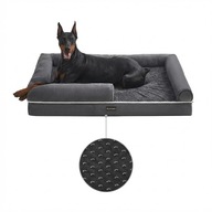 LEGOWISKO ORTOPEDYCZNE DLA PSA Feandrea 120x85x25 SOFA CIEMNY SZARY