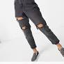 Topshop sprane mom jeans z rozdarciami W26 L34