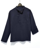 Koszula Granatowa Bawełniana |R. M