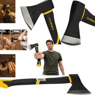 SIEKIERA UNIWERSALNA MAŁA STAL WĘGLOWA 38CM DO ŁUPANIA RĄBANIA OGRODOWA