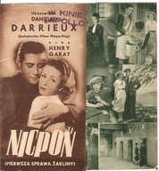 NICPOŃ (PIERWSZA SPRAWA ŻAKLINY) -film -program kinowy -lata 30-te
