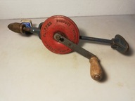 STARA DUŻA WIERTARKA RĘCZNA NA KORBĘ DWUBIEGOWA FLEETWAY CLIPPER ENGLAND