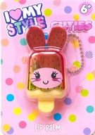 BŁYSZCZYK BALSAM DO UST LODY KRÓLICZEK KRÓLIK BRELOK