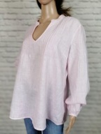 Ane Mone luźna różowa bluzka 100% len r. L