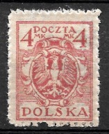 117 I ** karminowoczerwony pap. K1 ZL 11 1/2 z 114 - 119 eksp. p. J.Walocha