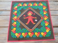 SKANDYNAWSKI DESIGN LNIANE FOLKOWE SERWETKI VINTAGE 46x47 i 23x23 nr.6