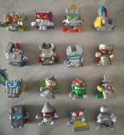 Zestaw starszych Super Zings SuperThings 16 szt srebne