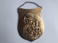 Ryngraf wypukły tarcza Matka Boska - Królowo Korony Polskiej