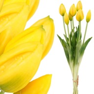 SZTUCZNE KWIATY BUKIET TULIPANÓW 44CM SILIKONOWE TULIPANY JAK ŻYWE GUMOWE