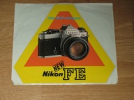 NIKON FE oryginalna naklejka z PRL