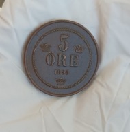 SZWECJA - 5 ORE 1895 - OSKAR II - bardzo ładna