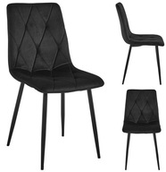 KRZESŁO TAPICEROWANE WELUROWE VELVET DO SALONU KUCHNI JADALNI LUMINES