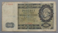 500 złotych z 1940 roku seria A , GENERALNA GUBERNIA ,