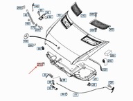 MB SPRINTER W906 Gumowy odbojnik wewnętrznej maski silnika A1089870240