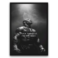 Plakat z ramą 21x30cm Fuck The Rest I'm The Best motywacja | Prezent