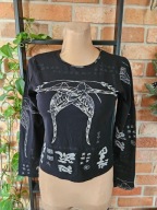 New Look Japan style koszula bluzka ptaki avantgarde glamour r 40