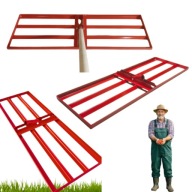 RĘCZNY NIWELATOR TERENU RÓWNIARKA DO TRAWNIKA MOCNY 90CM GRABIE OGRODOWE