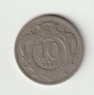 Austria 10 Heller 1895 ladny stan
