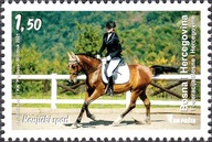 Bośnia i Hercegowina 2021 Znaczek 817 ** sport konie Jeździectwo