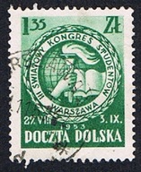 1953 Polska fi 674 - III Światowy Kongres Studentów w Warszawie