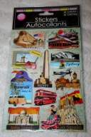 NAKLEJKI OZDOBNE DO PLANERA ZESZYTU PODÓŻNE KOMPLET NAKLEJEK 3D NA WALIZKĘ