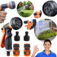 PISTOLET ZRASZACZ OGRODOWY NA WĄŻ OGRODOWY DO KWIATÓW TRAWNIKA + ZŁĄCZEKI