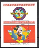 Maldives I. 1992 bl**217, bajki Disney Mickey