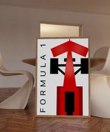 PLAKAT FORMULA 1, F1, BOLID, PLAKATY NA ŚCIANĘ, GRAND PRIX, DEKORACJE 50x70