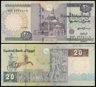 BNA - EGIPT 20 Funtów 2001 seria 113 # P65a # podpis 19 # XF+